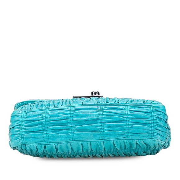 PRADA Blue Leather Shoulder Bag - Picture 3 of 9